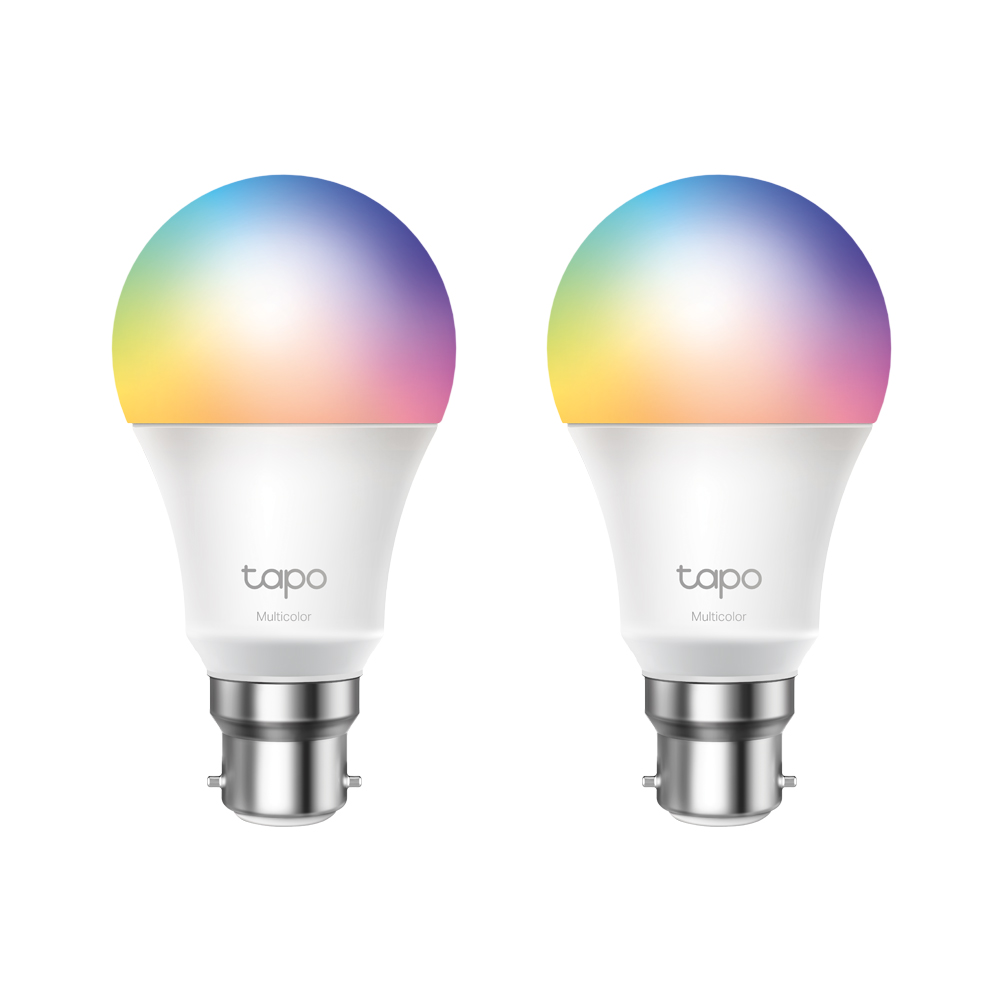 Tapo L530B Smart Wi-Fi Bulb, B22 Bayonet — Multicolour (2-Pack)